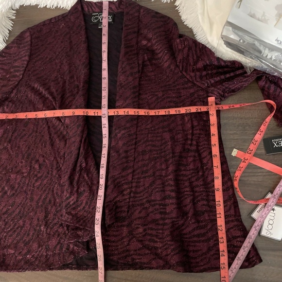 NWT Alex Evenings [ Plus Size 1X ] Animal Print‎ Twinset Tank + Jacket - Picture 5 of 12